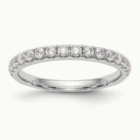 Diamond Wedding Band, 14K White Gold