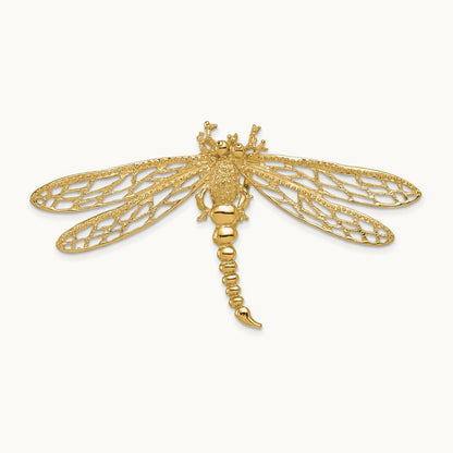 Cut-out Dragonfly Slide, 14K