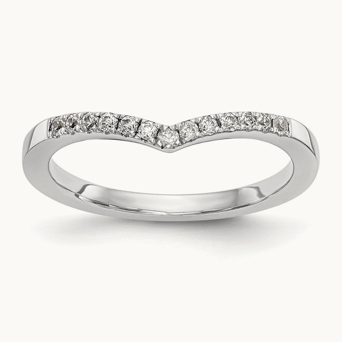 Diamond Band, 14K White Gold