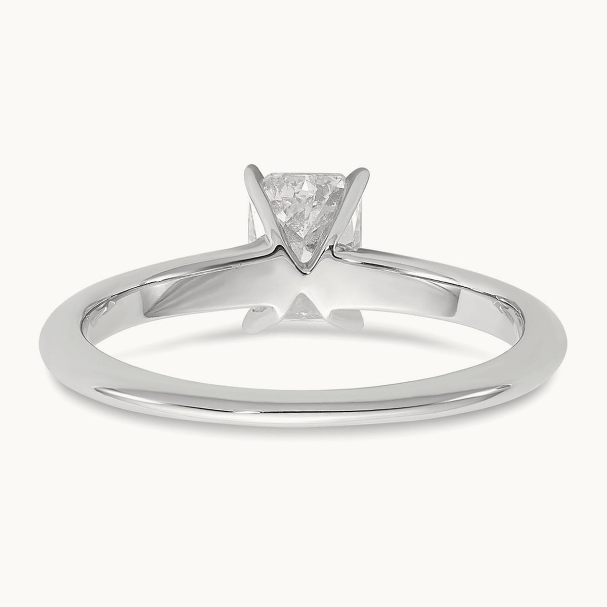 Radiant Solitaire Engagement Ring, 0.50-5.00 ct tw Lab-Grown Diamond — 3/4 ct, 14K White Gold