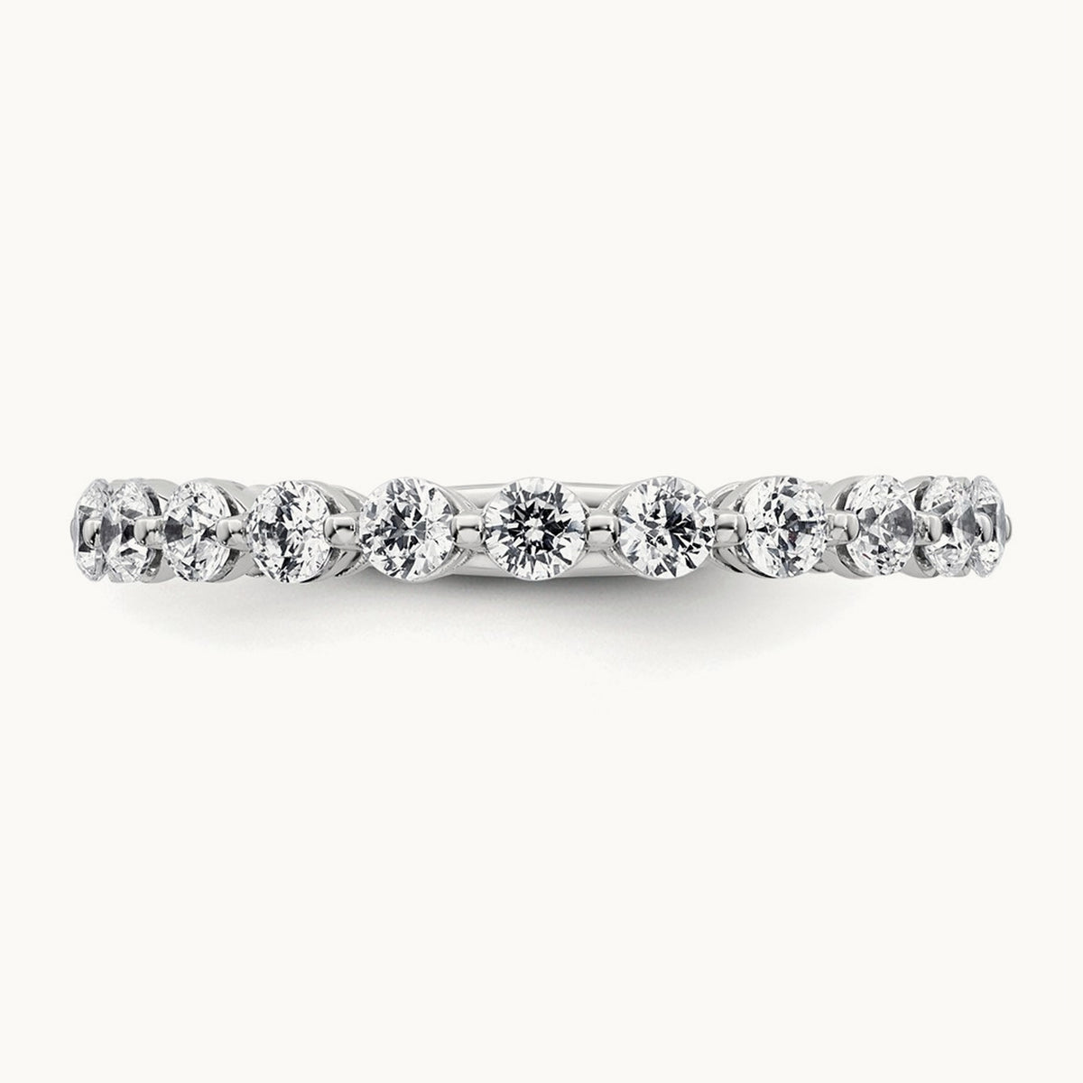 Wedding Band, 1.00 ct tw Lab-Grown Diamond — 14K White Gold