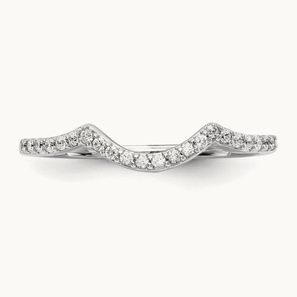 Diamond Wedding Band, 14K White Gold
