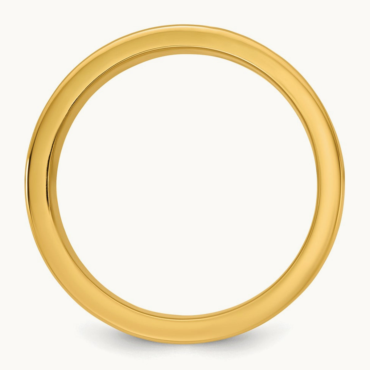 Y/W Step Up Beveled Wedding Band, 8mm, 14K Two-tone