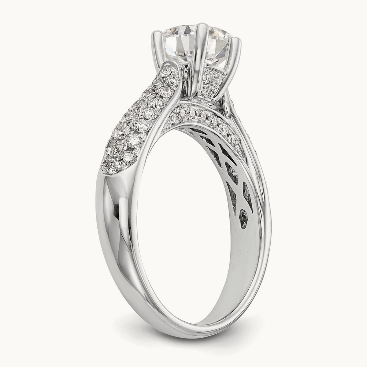 Semi-Mount Engagement Ring, 0.75 ct tw