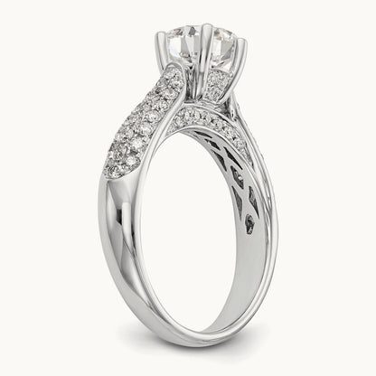 Semi-Mount Engagement Ring, 0.75 ct tw