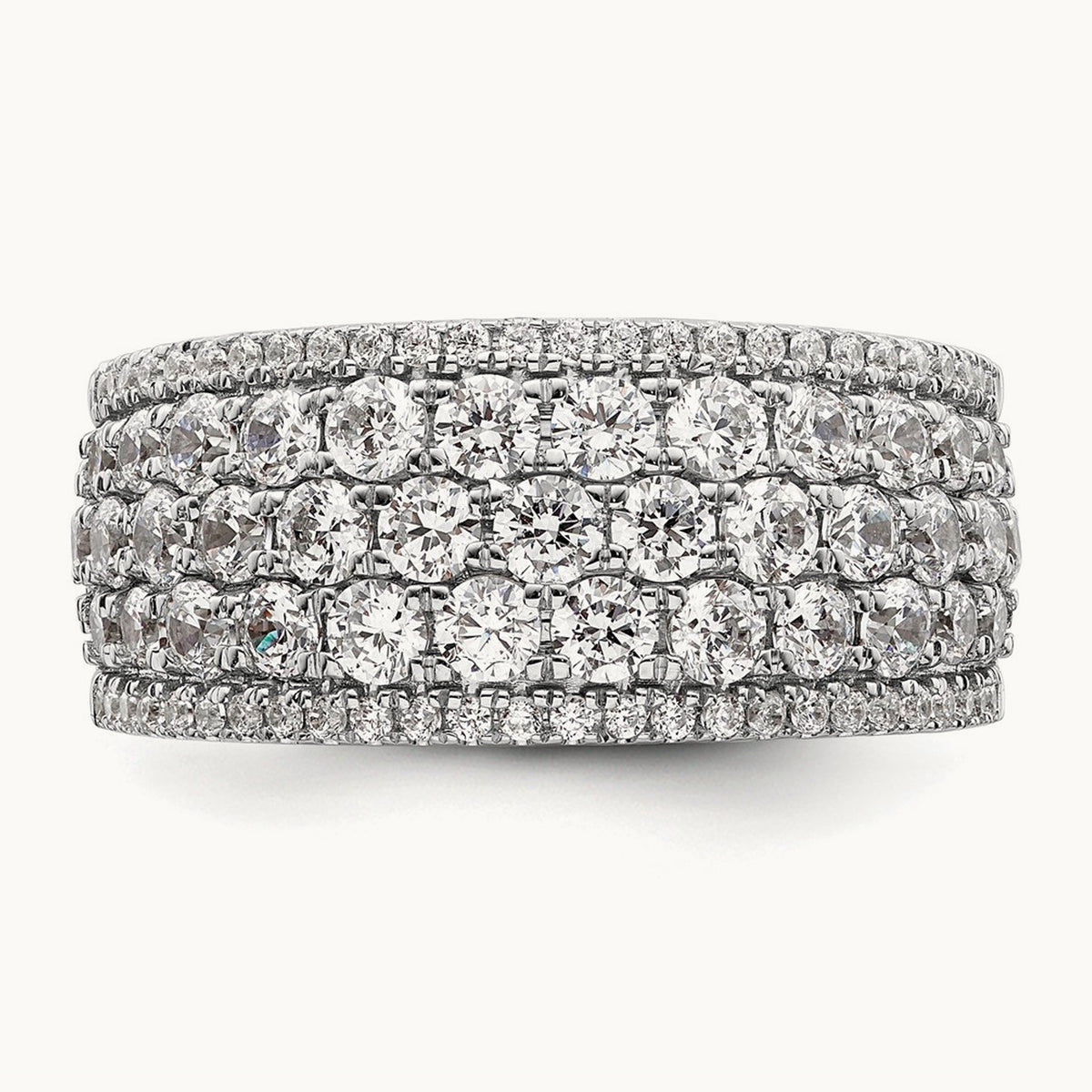 Complete Diamond Band, 14K White Gold
