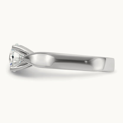 Peg Set Solitaire Engagement Ring Mounting