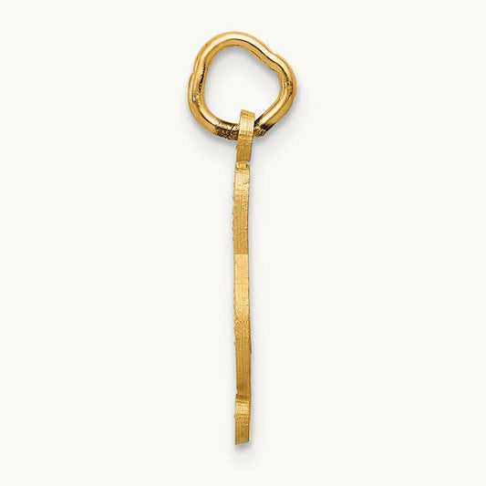 Treble Clef Charm — 14K Yellow Gold
