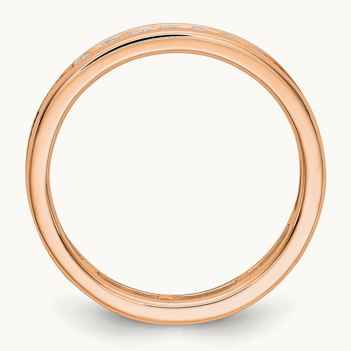 Channel Set Eternity Band, 0.50-1.00 ct tw Lab-Grown Diamond — 1 ct · VS/SI (Great), 14K Rose Gold