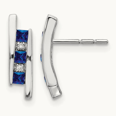 Diamond and Sapphire Earrings — photo set