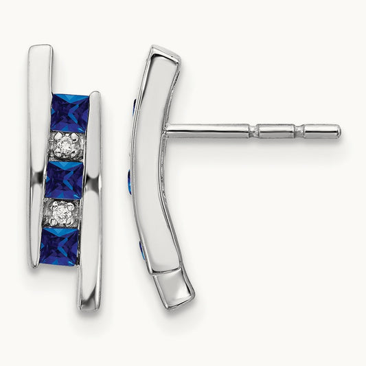 Diamond and Sapphire Earrings — photo set