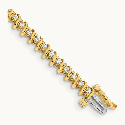 Round Tennis Bracelet, 1.00 ct tw Lab-Grown Diamond