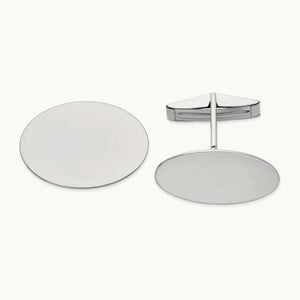 WG Men's Oval Cuff Links, 14K