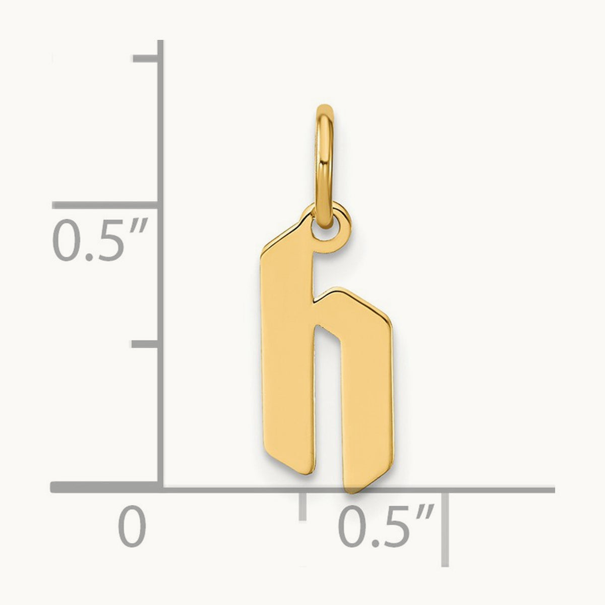 Lowercase Initial Pendant — H