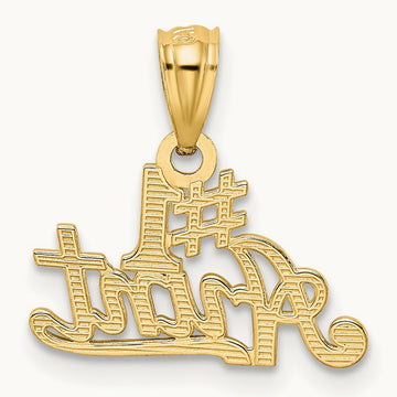 #1 AUNT Pendant, 14K