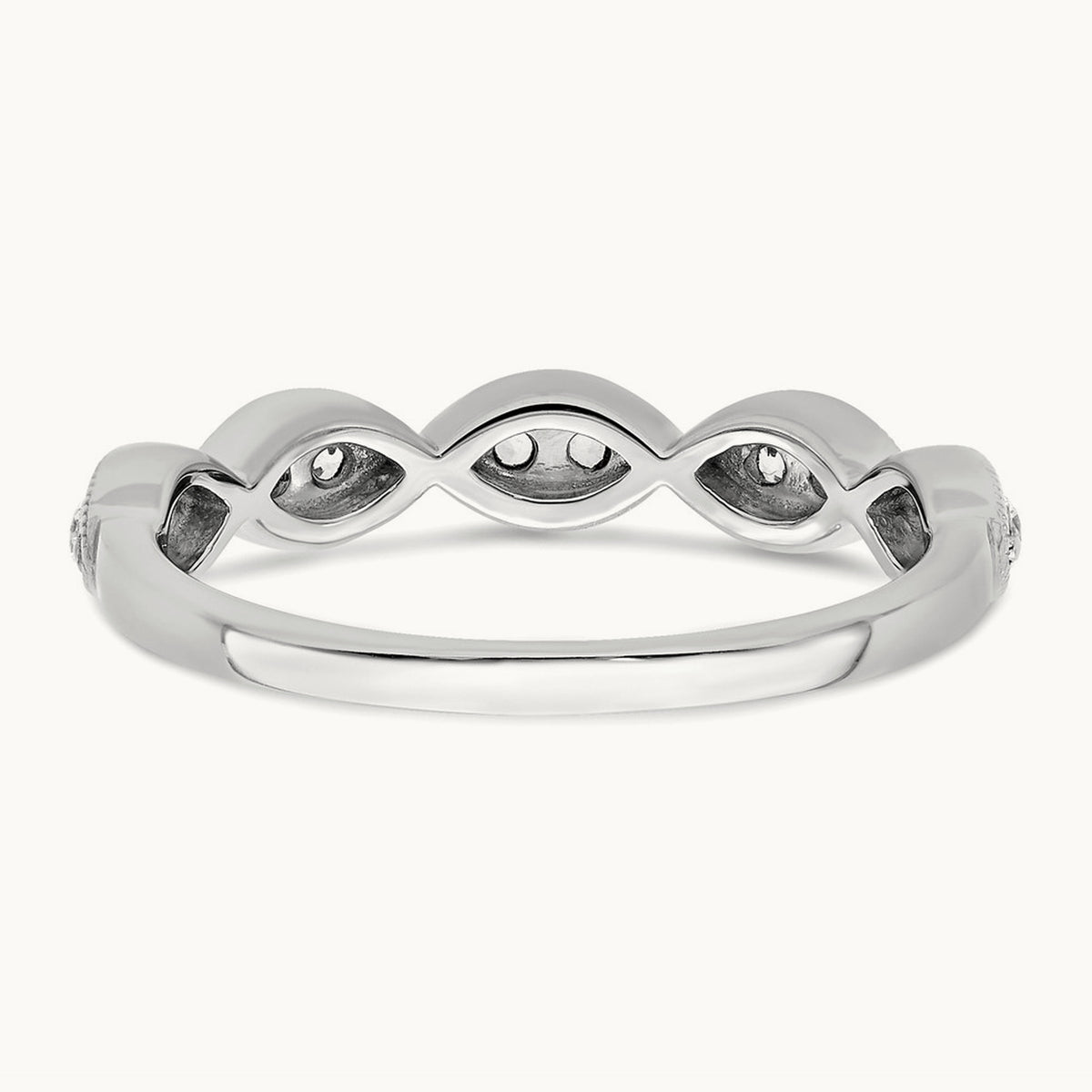 Ring, 0.25 ct tw Lab-Grown Diamond — 14K White Gold
