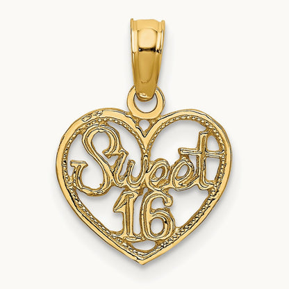 SWEET 16 in Heart Charm — photo set