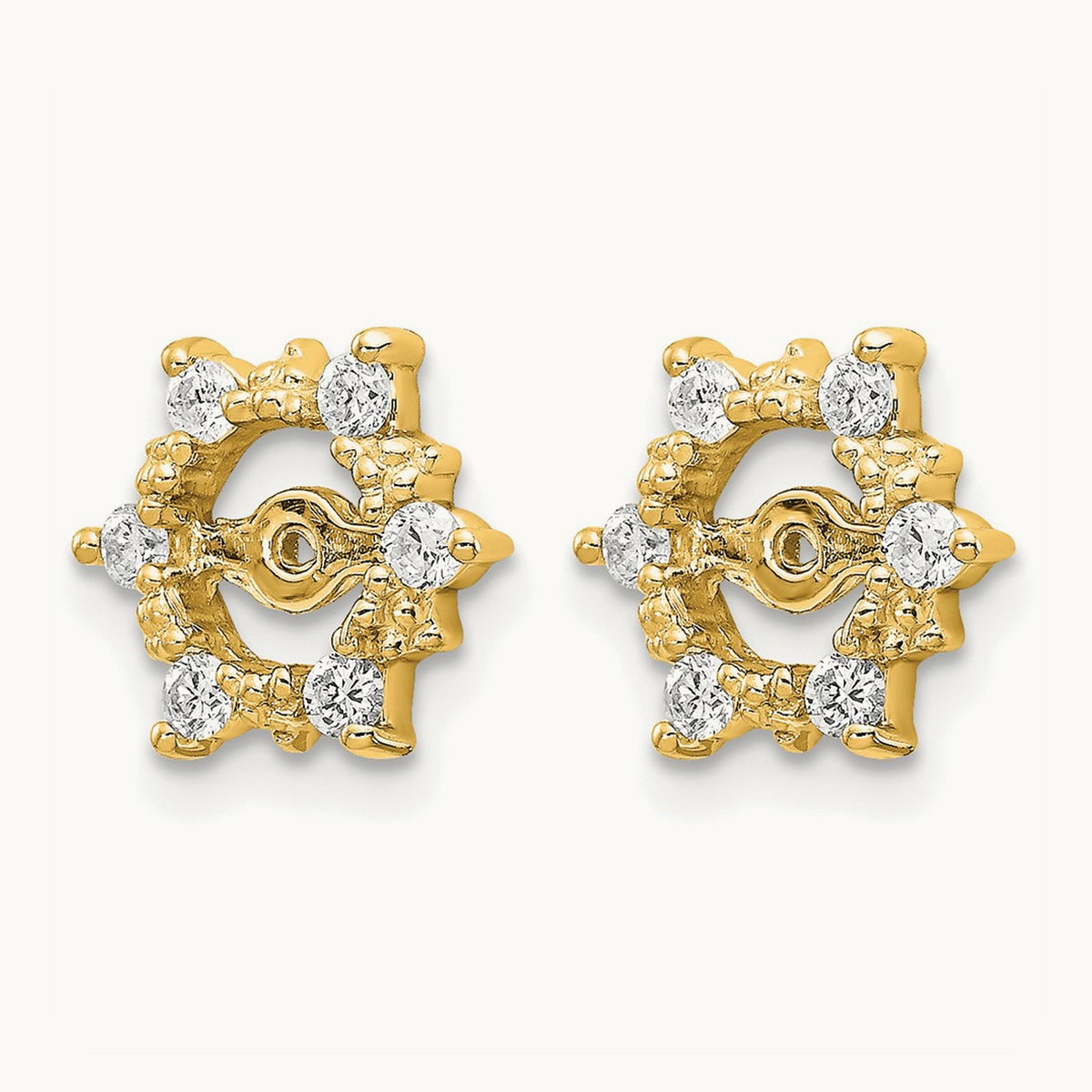 AA Fancy Diamond Earring Jackets, 14K