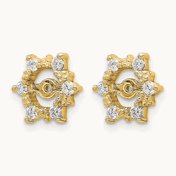 AA Fancy Diamond Earring Jackets, 14K