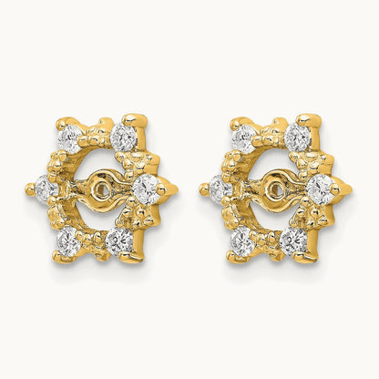 AA Fancy Diamond Earring Jackets, 14K