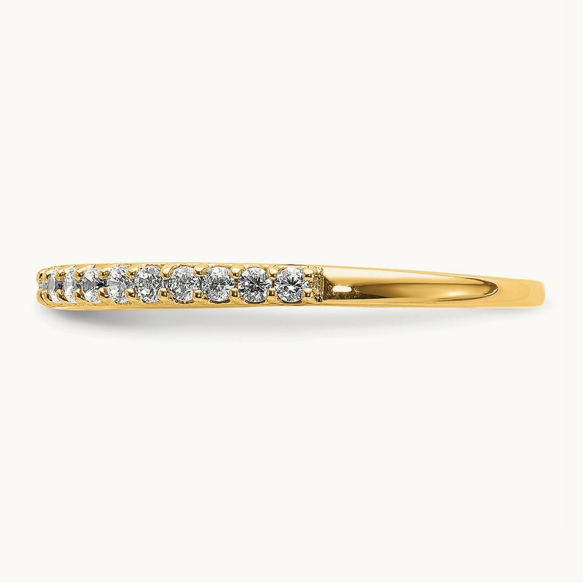 Wedding Band, 0.25 ct tw Lab-Grown Diamond — 14K Yellow Gold