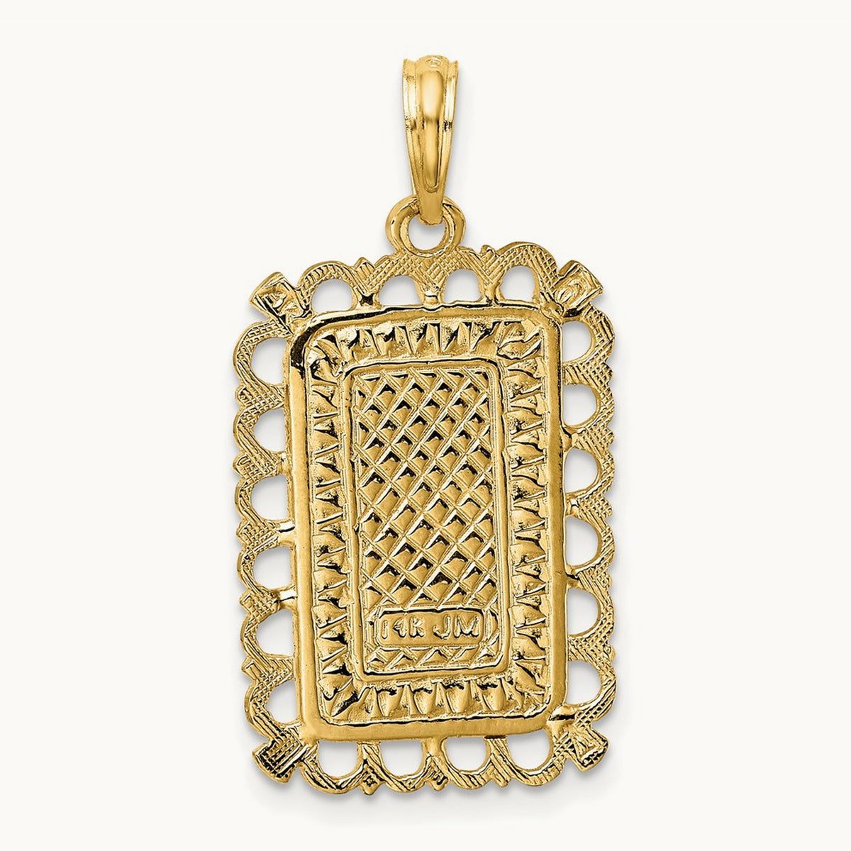 Hearts w/ Ace Playing Cards Charm, 14K