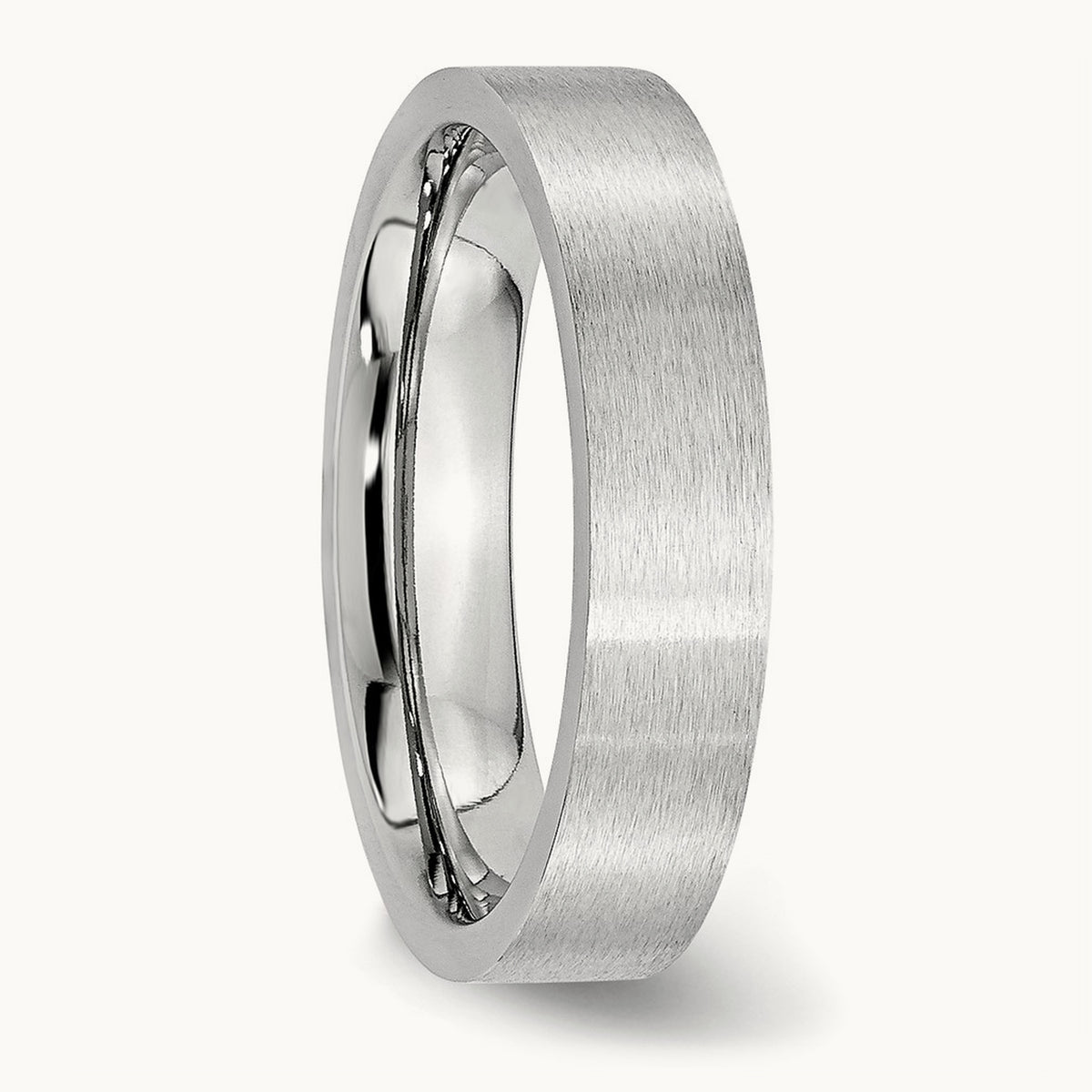 Cobalt Flat Satin Band — 5mm