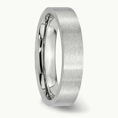Cobalt Flat Satin Band — 5mm