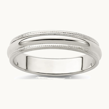 Half Round Milgrain Band — photo set