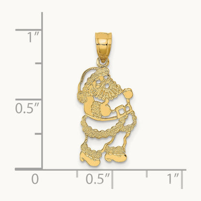Polished Santa Charm, 14K