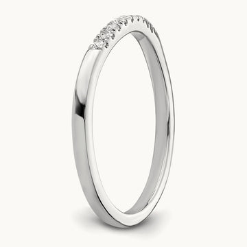Diamond Wedding Band, 14K White Gold