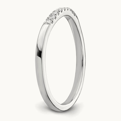Diamond Wedding Band, 14K White Gold