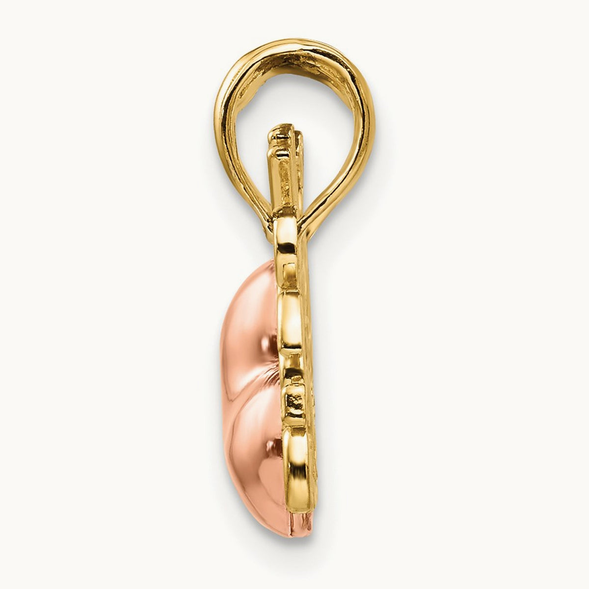 w/White Rhod BIG SIS-LIL SIS Break-a-part Pendant, 14K Two-tone