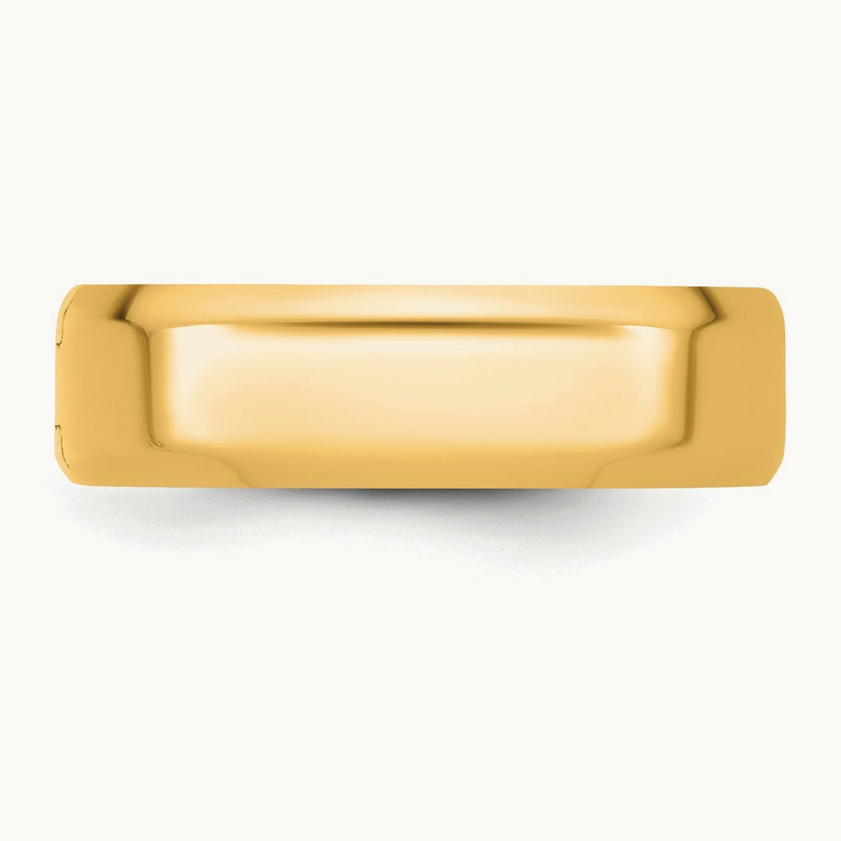 CLIQ Hinged Beveled Edge Wedding Band, 6mm, 14K Yellow Gold