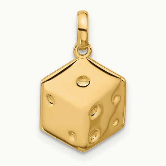 Fancy Dice, 14K Yellow Gold