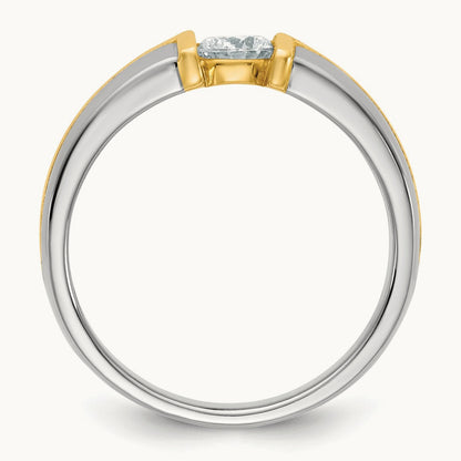 Men's Wedding Band, 0.50 ct tw Lab-Grown Diamond