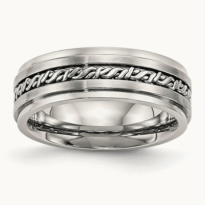 Brushed and Polished Braided Band — photo set