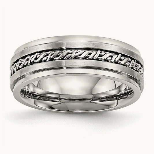 Brushed and Polished Braided Band — photo set