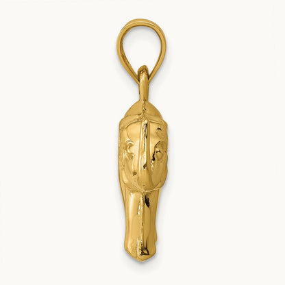 Elephant Pendant, 14K
