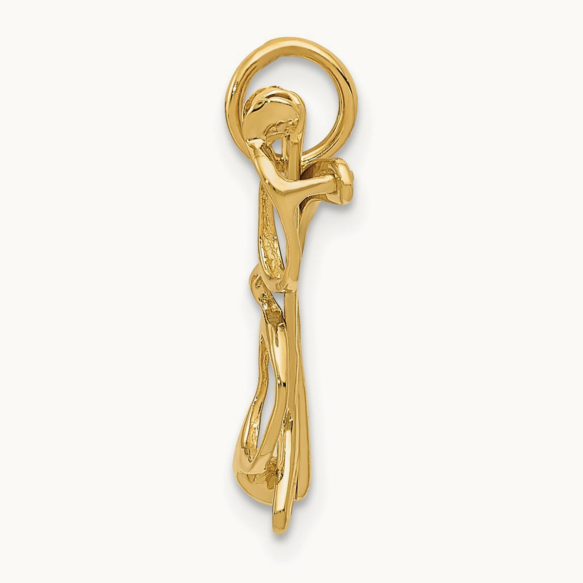 Moveable Glasses Charm, 14K