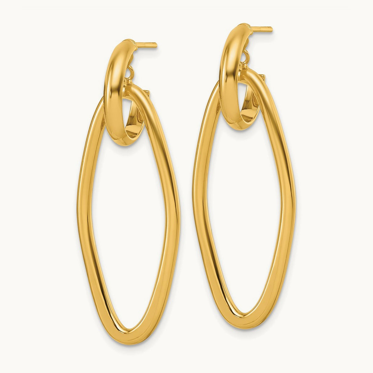 Polished Dangle Post Earrings — photo set