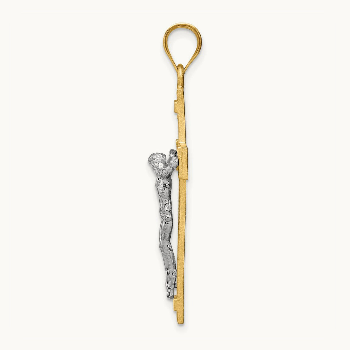 INRI Crucifix Pendant, 14K Two-tone