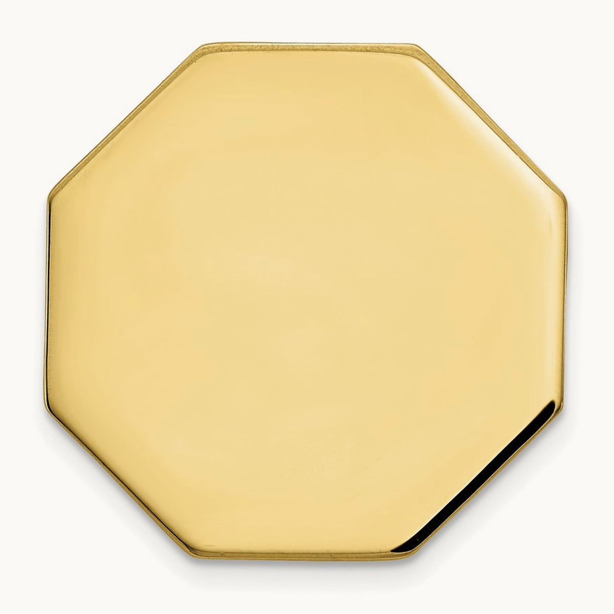 Men's Octagonal Tie Tac, 14K