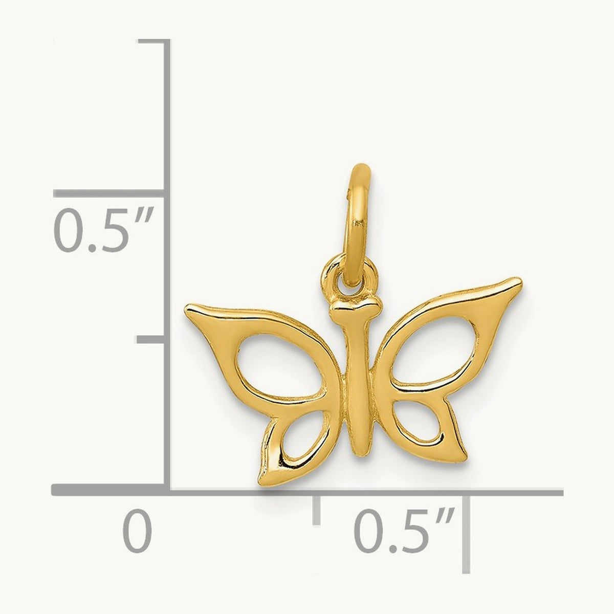 Butterfly Charm, 14K