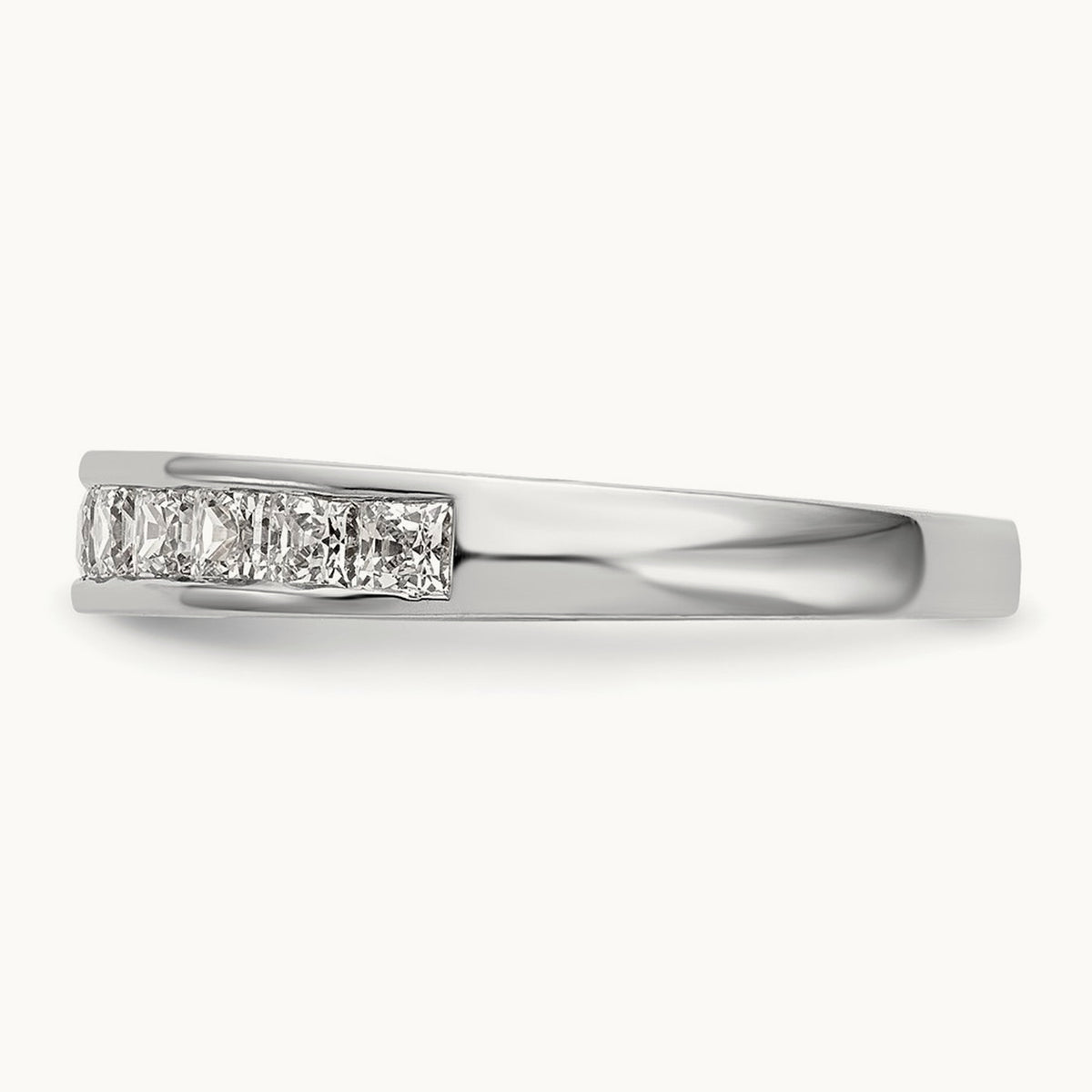 Diamond Wedding Band, 14K White Gold