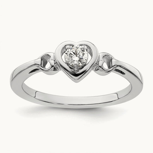 Heart Promise/Engagement Ring, 0.15 ct tw