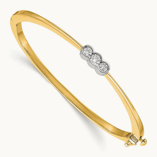 Bangle Bracelet, 0.25 ct tw Lab-Grown Diamond