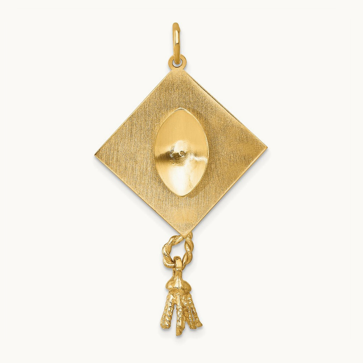 Graduation Cap with FW Cultured Pearl Charm, 14K