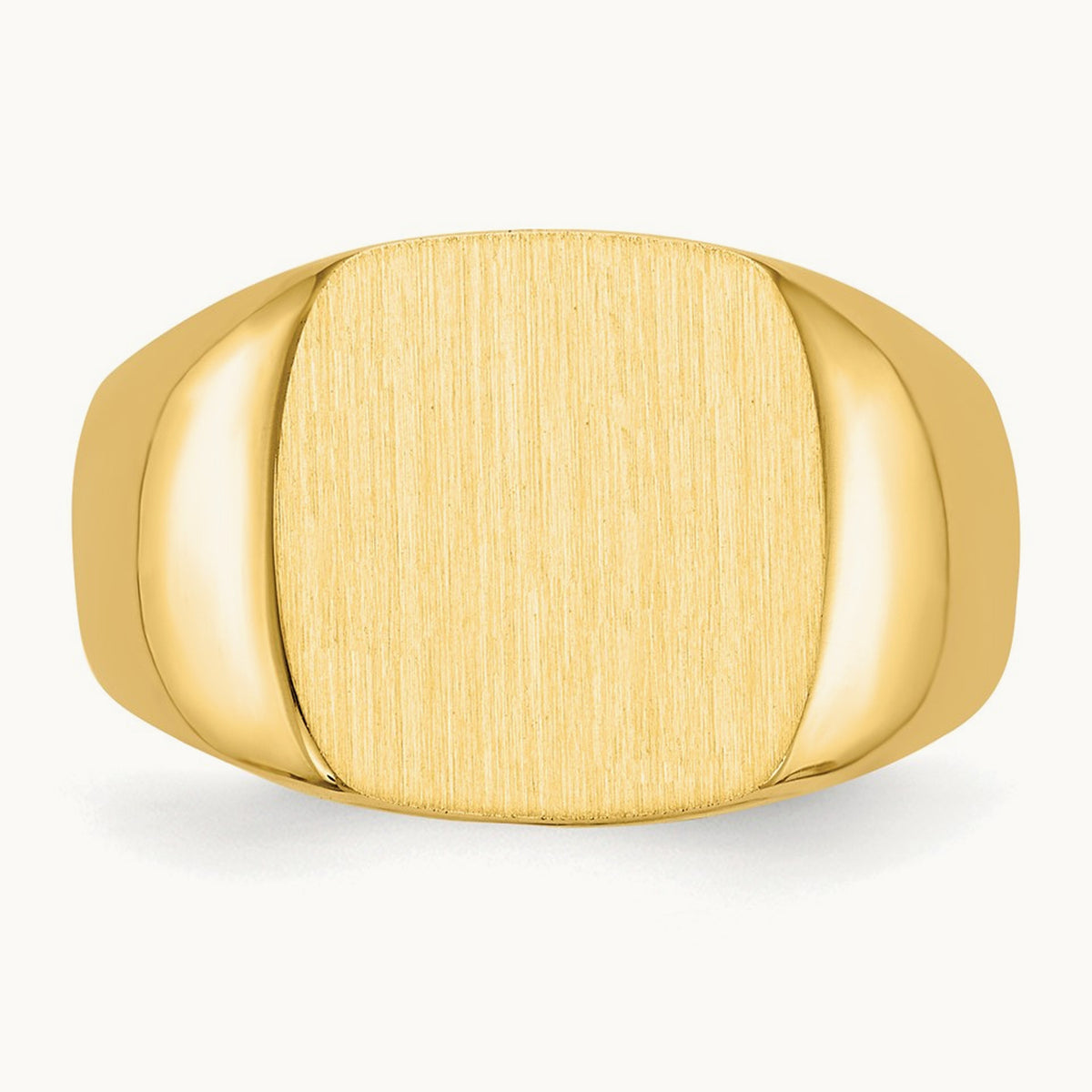 Open Back Mens Signet Ring — photo set