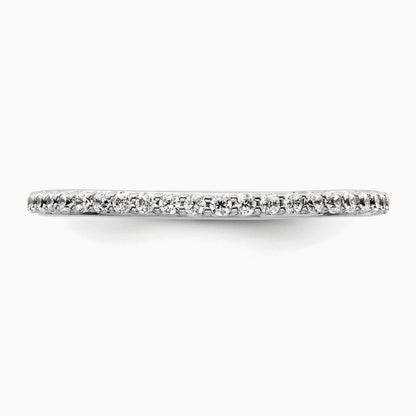 Diamond Band, 14K White Gold